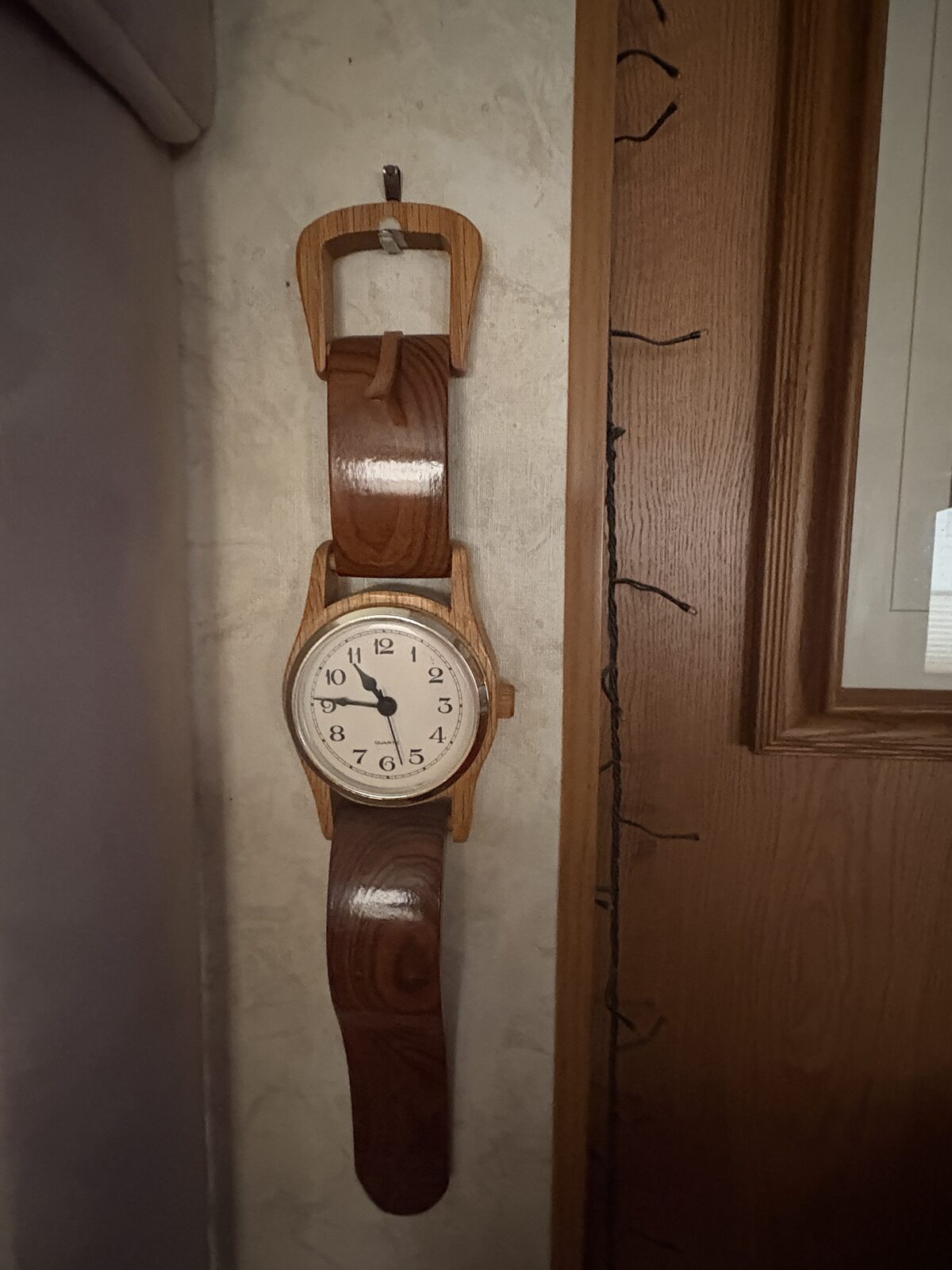 Hand-carved wooden working watch by John Beckman