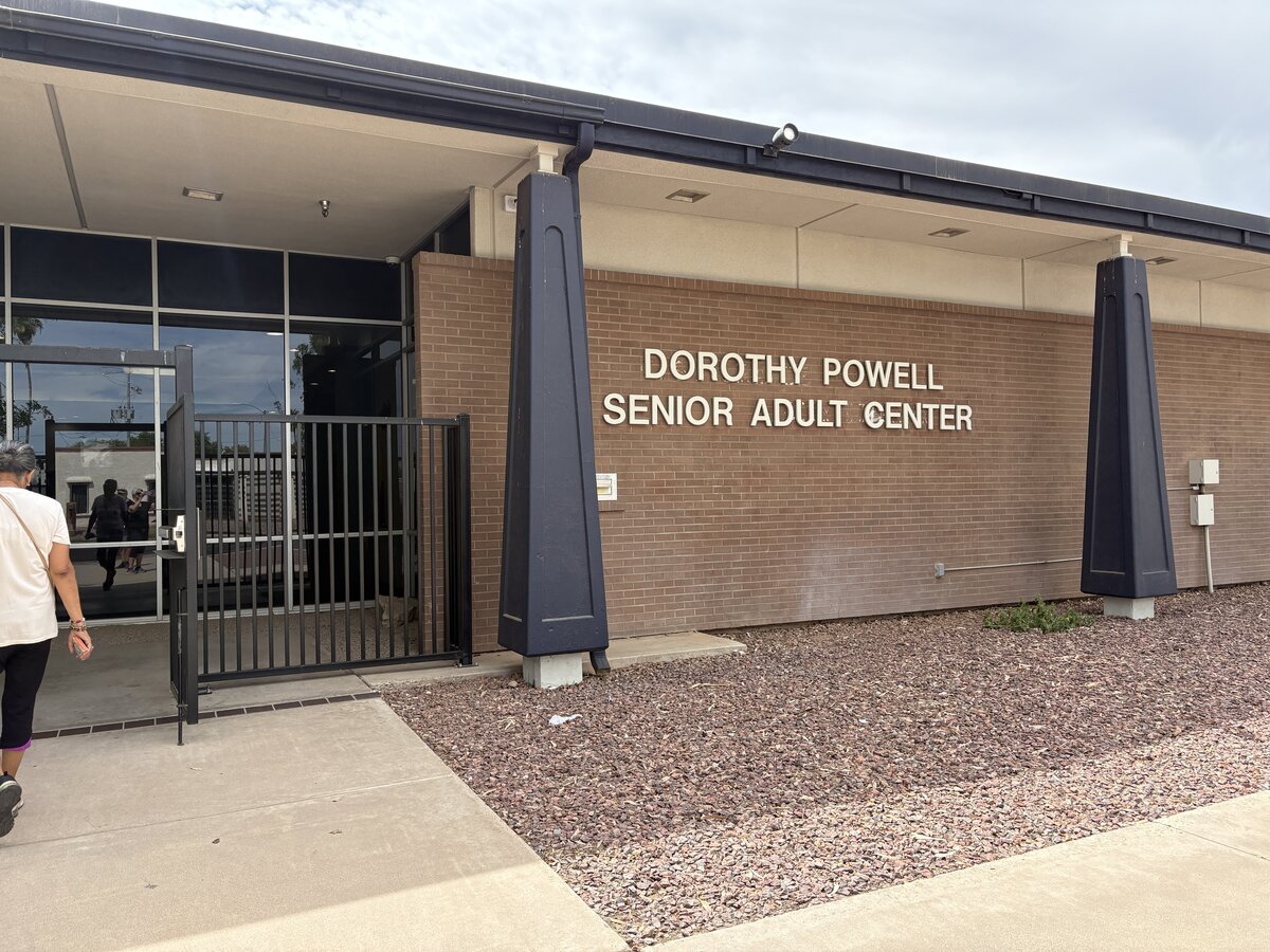 Entrance to the Dorothy Powell Senior Center in Casa Grande
