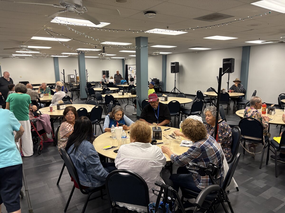 Seniors gathered for congregate meals at the Dorothy Powell Senior Center